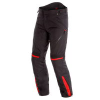 Pantalón para moto Dainese Tempest 2 D-Dry negro rojo impermeable para touring y carretera