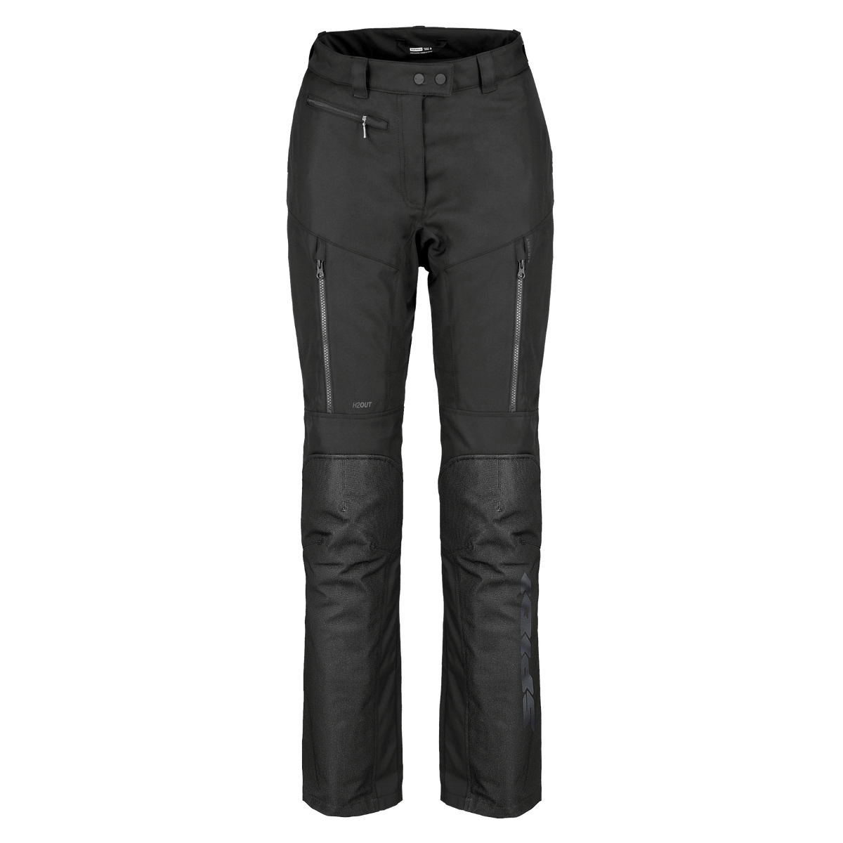 Pantalón para moto Spidi Traveler 3 Evo H2Out Lady negro impermeable para motociclistas