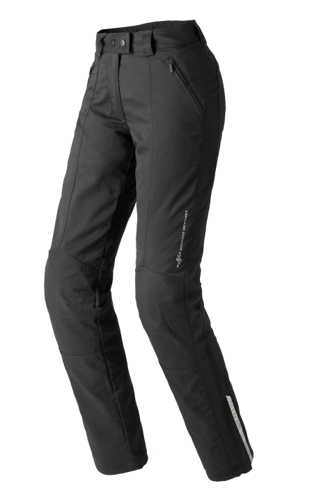 Pantalón para moto Spidi Glance 2 H2Out Lady negro impermeable para motociclistas