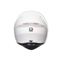 parte trasera del casco agv k1 s blanco