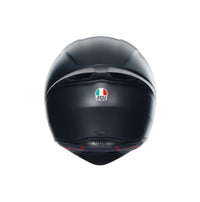 parte trasera del casco agv k1 s negro mate