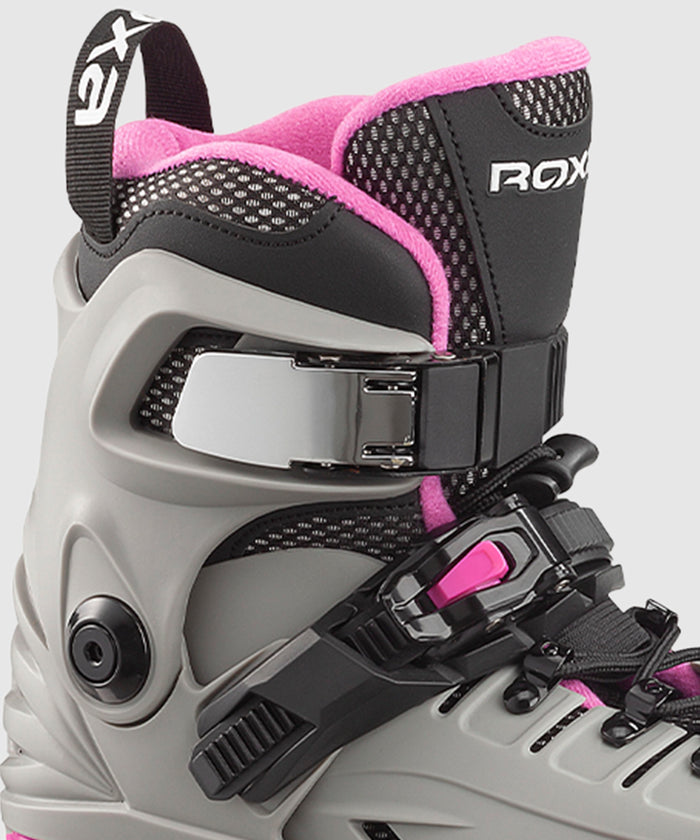 patines en línea roxa x-drop rosa vista frontal