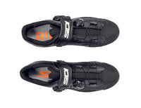 Vista frontal de zapatillas de ciclismo ruta Sidi Genius 10 Knitted Black