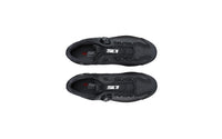 Vista superior ventilada de zapatillas Sidi Gravel Black Black
