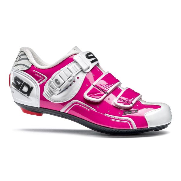 Zapatillas de ciclismo ruta Sidi Level Women Fuchsia White para mujer