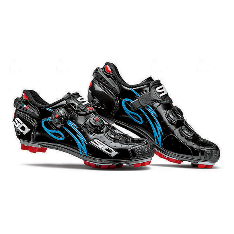 Zapatillas de ciclismo Sidi MTB Drako Carbon SRS Black Blue compatibles con SPD