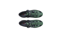Vista frontal de zapatillas de ciclismo Sidi MTB Eagle 10 Green Black