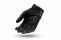 Palma Clarino de alta sensibilidad en guantes para motocross UFO Blaze negro