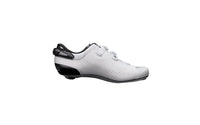 Vista lateral izquierda de las zapatillas Sidi Shot 2S blanco negro