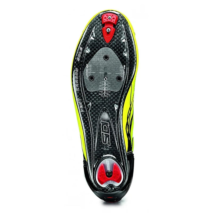 Suela de carbono de las zapatillas Sidi Shot Matte negro amarillo flúor